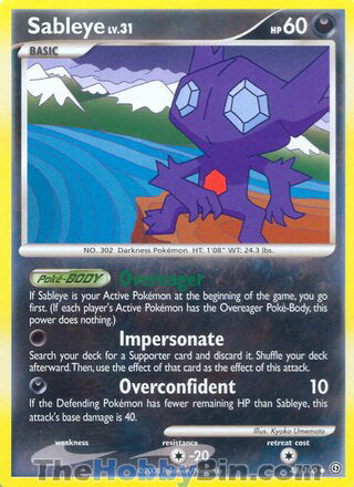 Sableye Stormfront Uncommon #48/100