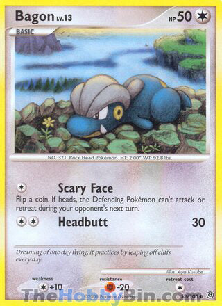 Bagon #53/100 Common - Stormfront Pokemon card