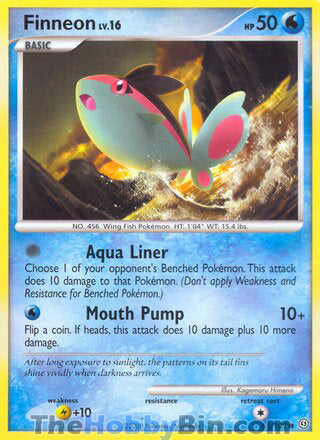 Finneon #61/100 Common - Stormfront Pokemon card