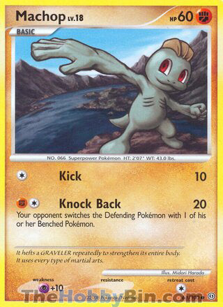 Machop #64/100 Common - Stormfront Pokemon card