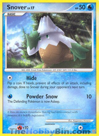 Snover #74/100 Common - Stormfront Pokemon card