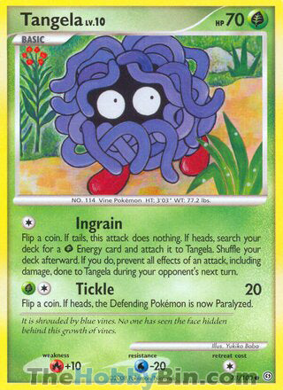 Tangela #78/100 Common - Stormfront Pokemon card