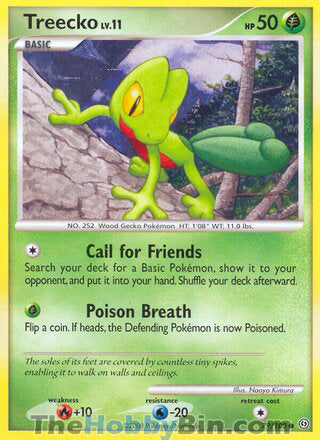Treecko #79/100 Common - Stormfront Pokemon card