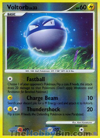 Voltorb #SH3 Shiny Holo Rare - Stormfront Pokemon card