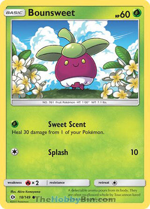 0018 Bounsweet Common Sun & Moon Base Set