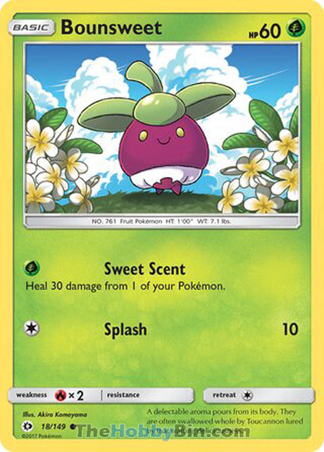 Bounsweet Sun & Moon Common #18/149