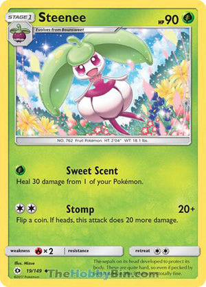 0019 Steenee Uncommon Sun & Moon Base Set