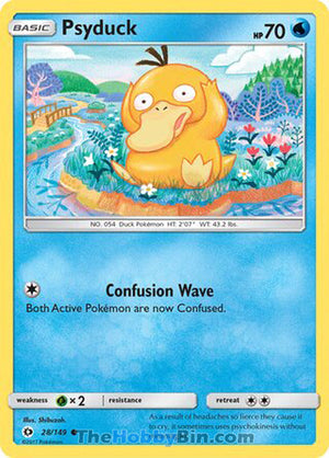 0028 Psyduck Common Sun & Moon Base Set