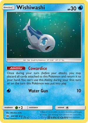 0044 Wishiwashi Uncommon Sun & Moon Base Set
