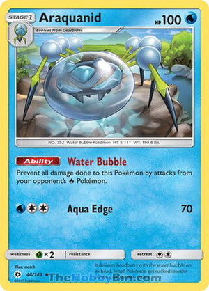 0046 Araquanid Uncommon Sun & Moon Base Set