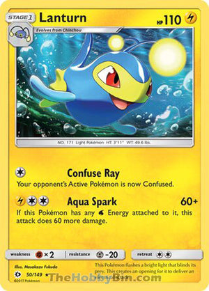0050 Lanturn Rare Sun & Moon Base Set