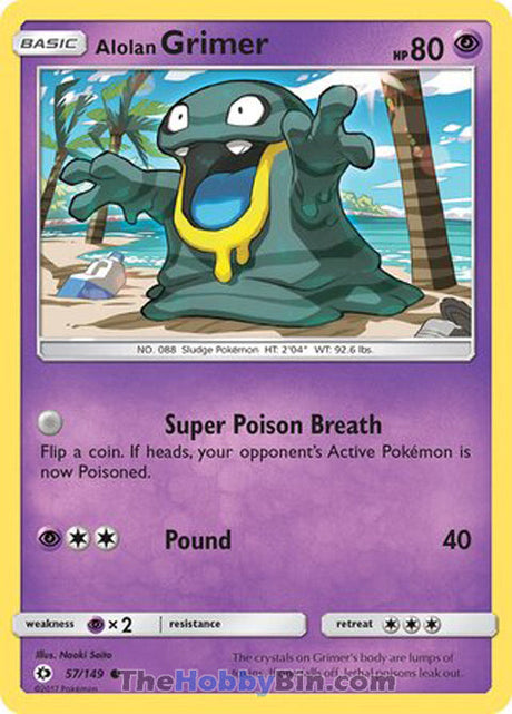 Alolan Grimer Sun & Moon Common #57/149