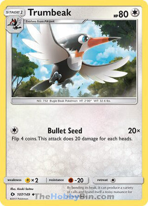 0107 Trumbeak Uncommon Sun & Moon Base Set