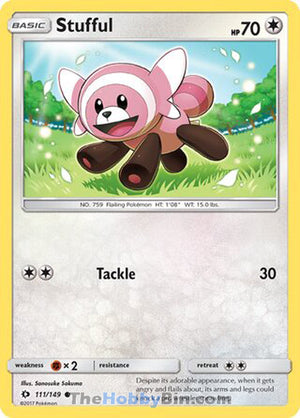 0111 Stufful Common Sun & Moon Base Set