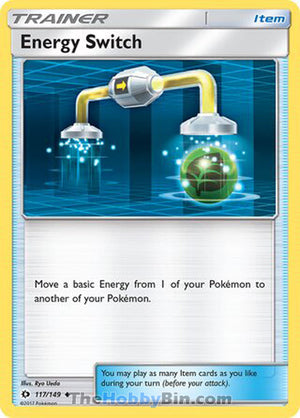 0117 Energy Switch Uncommon Sun & Moon Base Set
