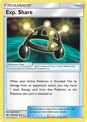 0118 Exp. Share Uncommon Sun & Moon Base Set