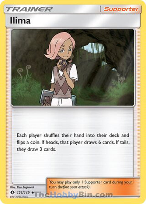 Ilima #121/149 Uncommon - Sun & Moon Base Set Pokemon card