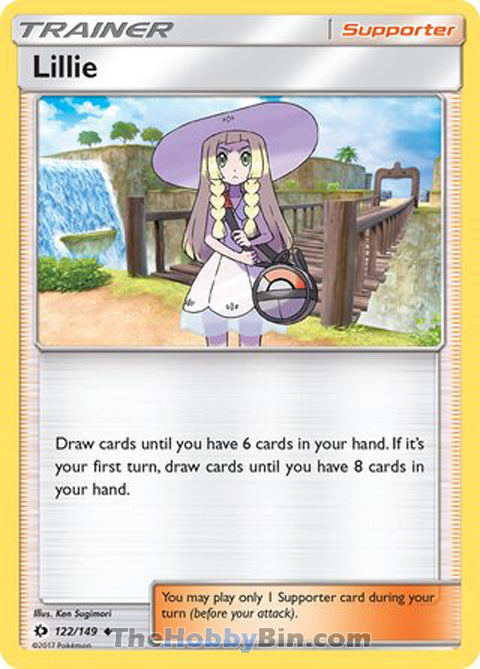 Lillie #122/149 Uncommon - Sun & Moon Base Set Pokemon card