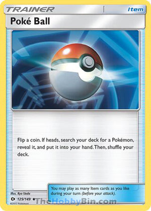 0125 Poke Ball Uncommon Sun & Moon Base Set