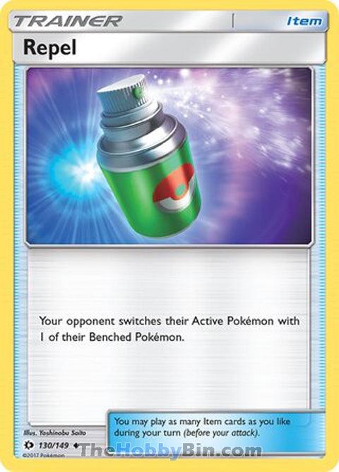 Repel #130/149 Uncommon - Sun & Moon Base Set Pokemon card