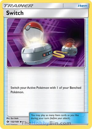 0132 Switch Uncommon Sun & Moon Base Set