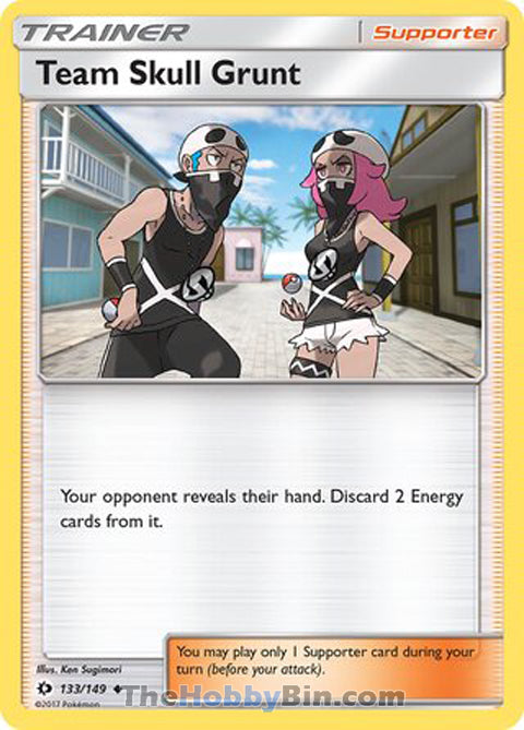 Team Skull Grunt #133/149 Uncommon - Sun & Moon Base Set Pokemon card