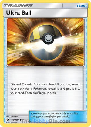 0135 Ultra Ball Uncommon Sun & Moon Base Set