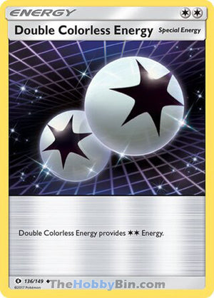 0136 Double Colorless Energy Uncommon Sun & Moon Base Set