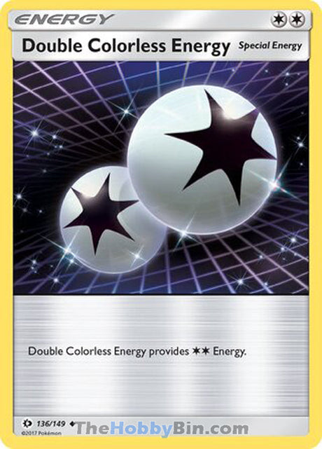 Double Colorless Energy Sun & Moon Uncommon #136/149