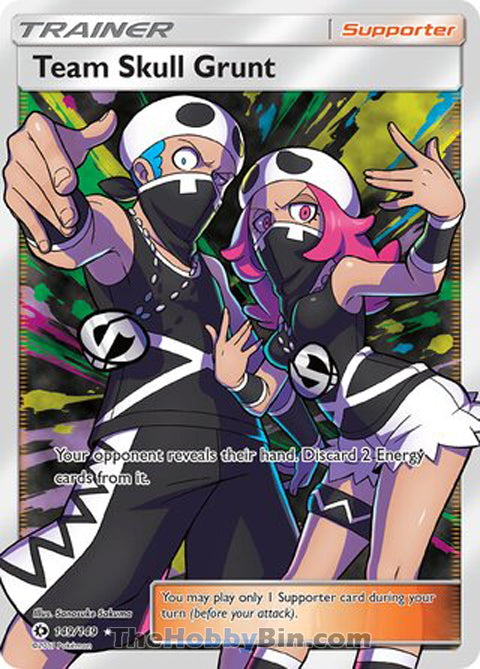 Team Skull Grunt #149/149 Ultra Rare - Sun & Moon Base Set Pokemon card