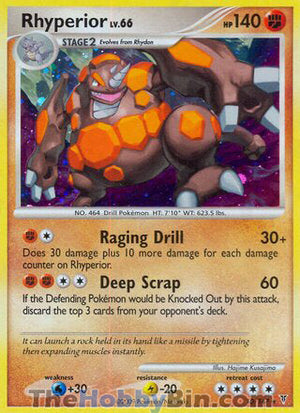 0010 Rhyperior Holo Rare Supreme Victors