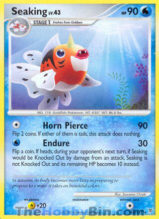 Seaking #43 Rare - Supreme Victors Pokemon card
