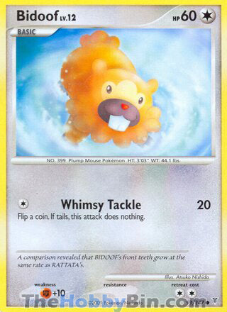 Bidoof #91 Common - Supreme Victors Pokemon card