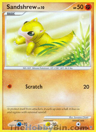 Sandshrew #124 Common - Supreme Victors Pokemon card