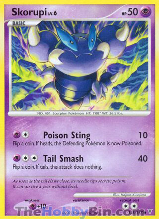 Skorupi #128 Common - Supreme Victors Pokemon card