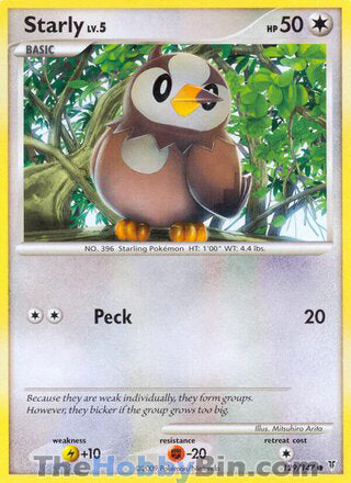 Starly #129 Common - Supreme Victors Pokemon card