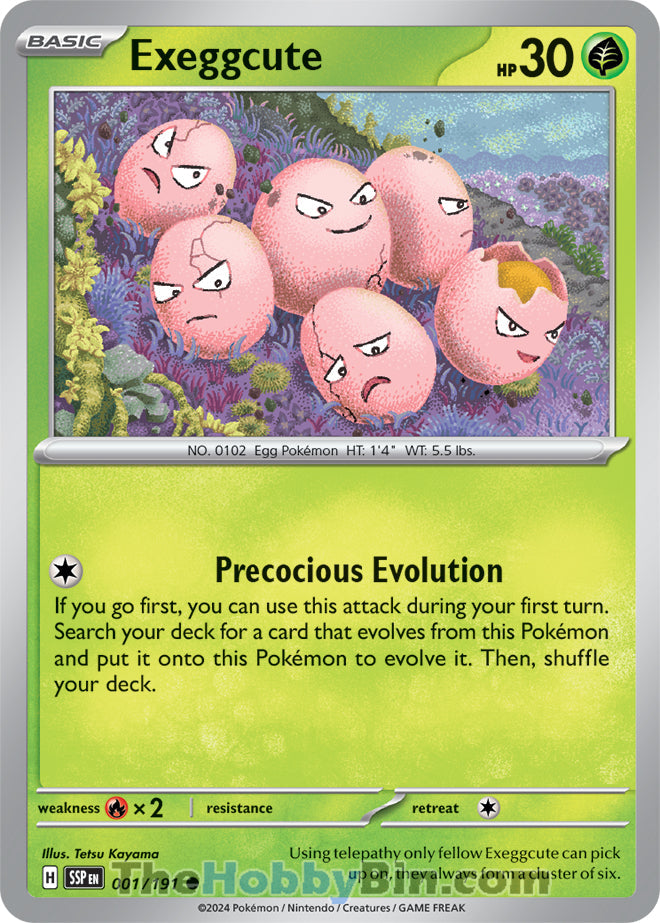 Exeggcute Surging Sparks Common #001/191