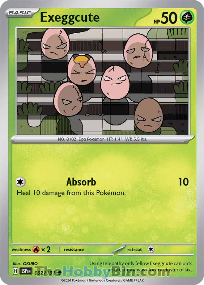 Exeggcute Surging Sparks Common #002/191