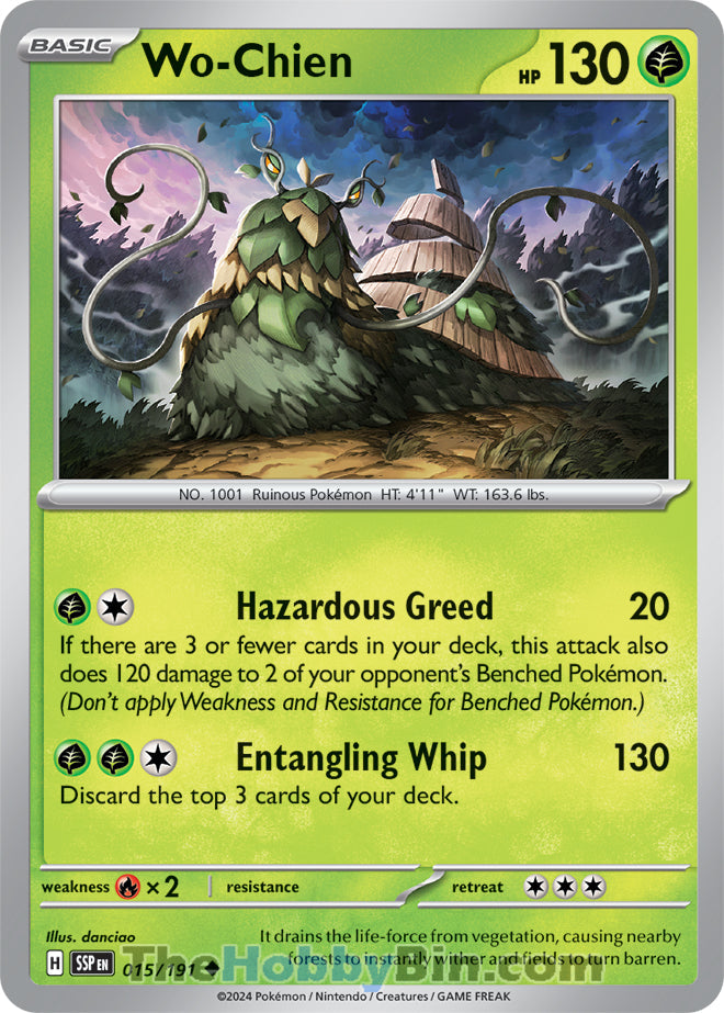 Wo-Chien #15/191 Uncommon - Surging Sparks Pokemon card