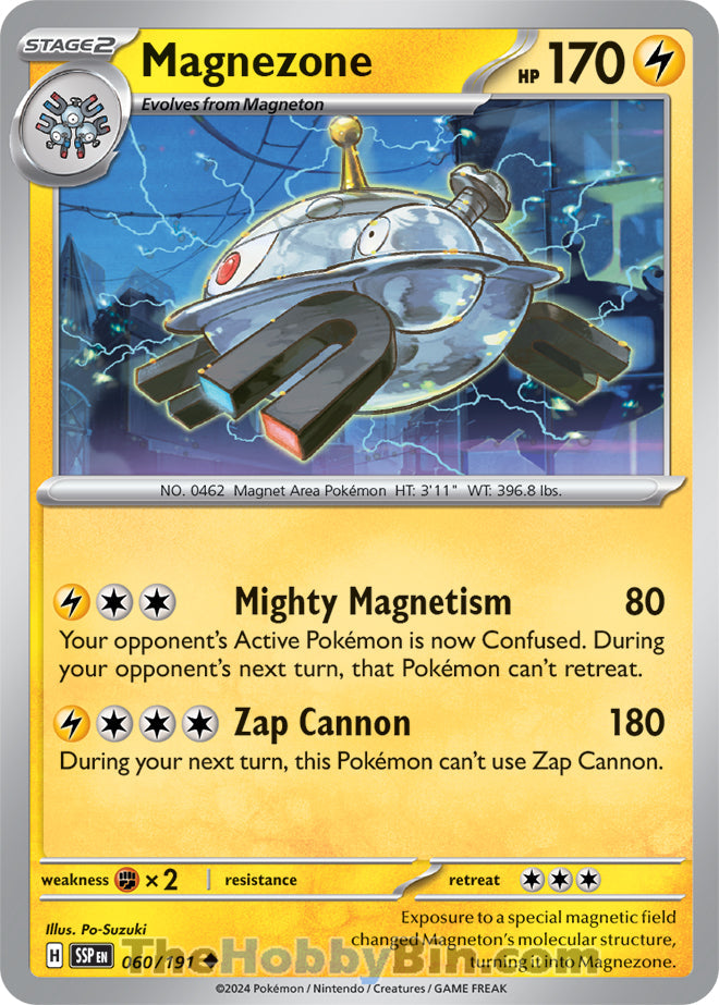 Magnezone #60/191 Uncommon - Surging Sparks Pokemon card