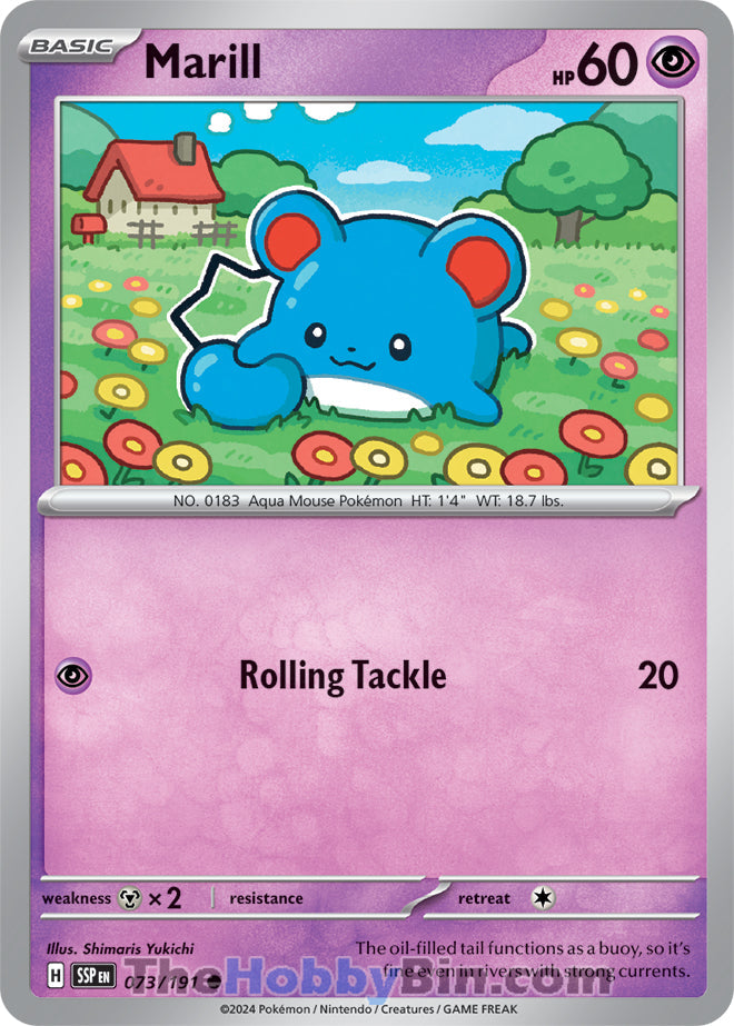 Marill #73/191 Common - Surging Sparks Pokemon card