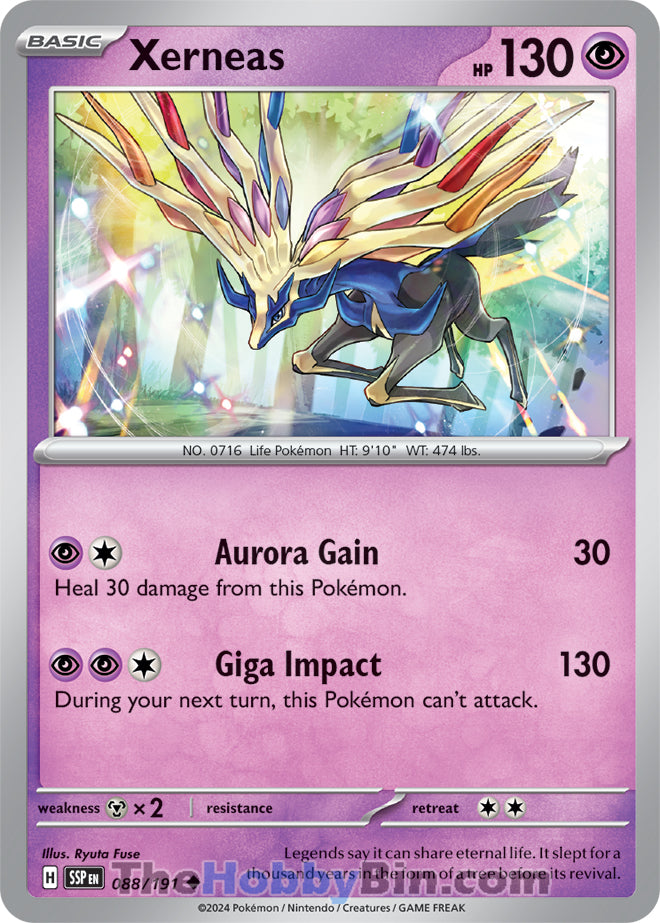 Xerneas #88/191 Uncommon - Surging Sparks Pokemon card