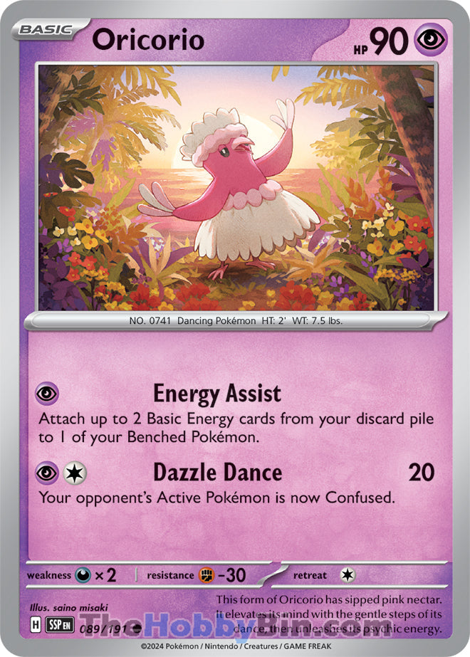 Oricorio #89/191 Common - Surging Sparks Pokemon card