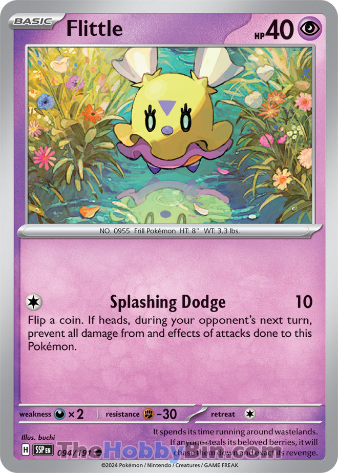 Flittle #94/191 Common - Surging Sparks Pokemon card