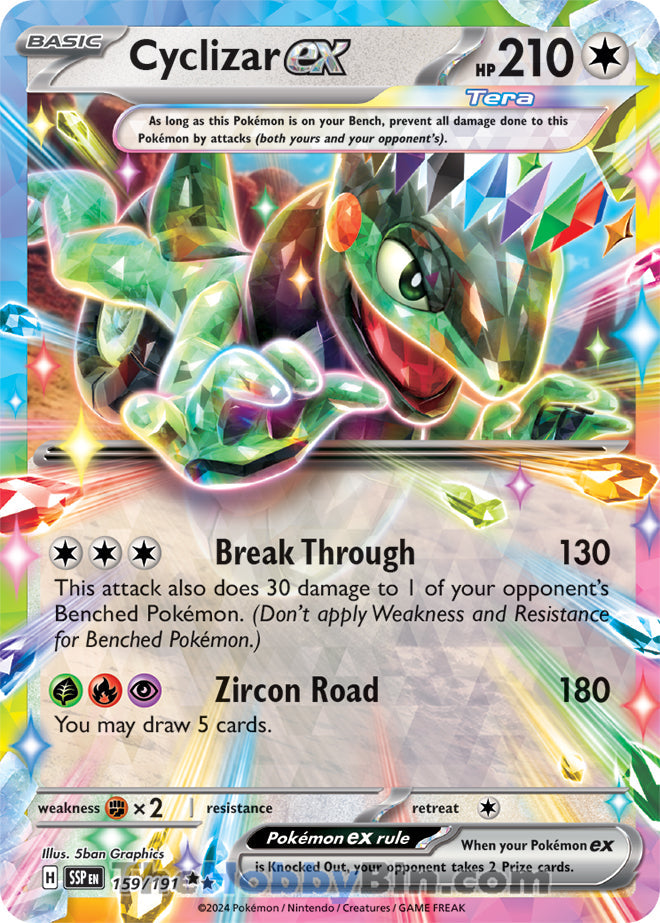 0159 Cyclizar ex Double Rare Surging Sparks