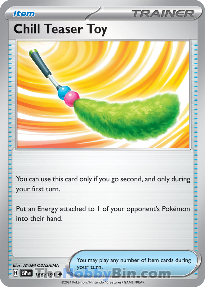 Chill Teaser Toy #166/191 Uncommon - Surging Sparks Pokemon card