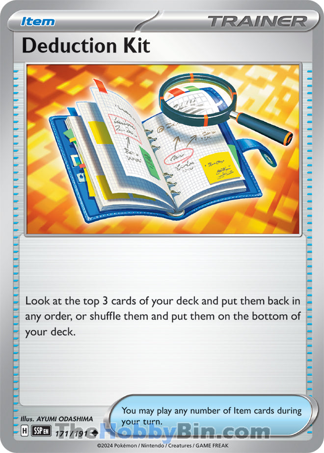 Deduction Kit #171/191 Uncommon - Surging Sparks Pokemon card