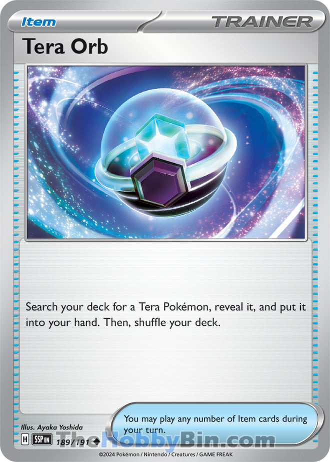 Tera Orb #189/191 Uncommon - Surging Sparks Pokemon card