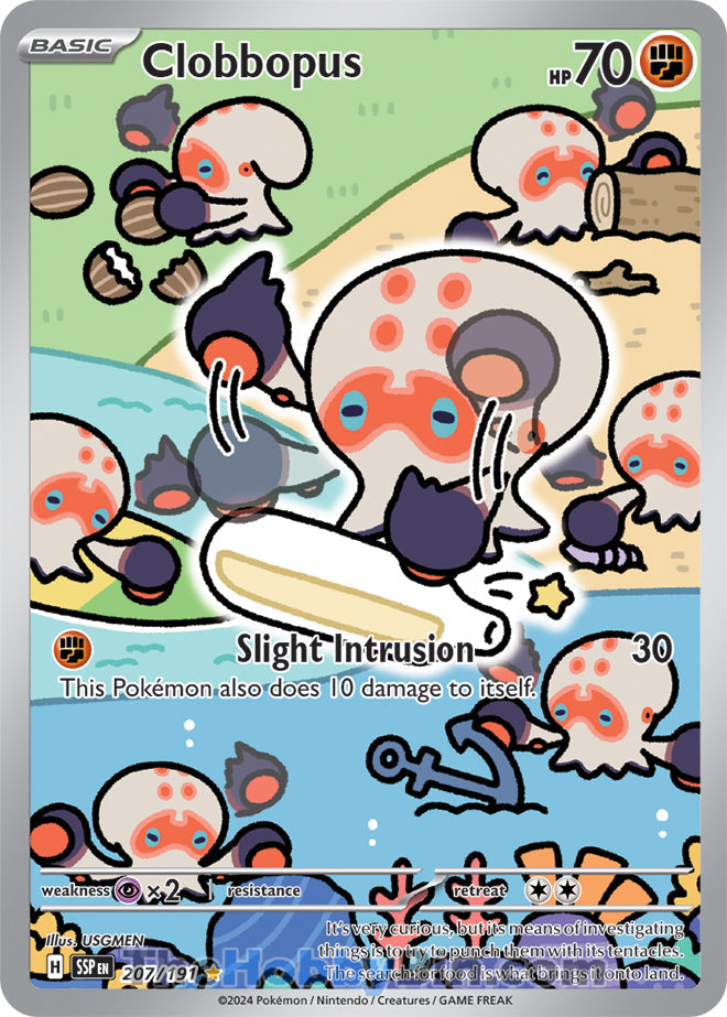 Clobbopus #207/191 Illustration Rare - Surging Sparks Pokemon card