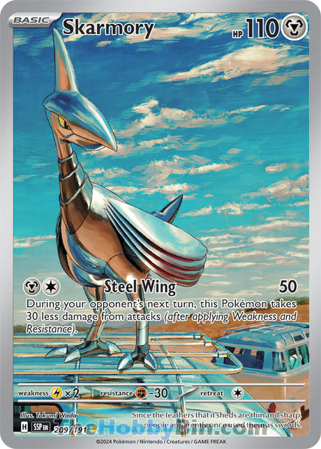 Skarmory Surging Sparks Illustration Rare #209/191